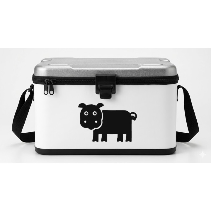 Buy Cartoon Hippopotamus Decal Sticker Online