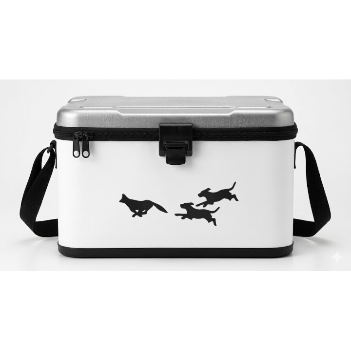 Buy Dogs Chasing Fox Hunting Sticker Online