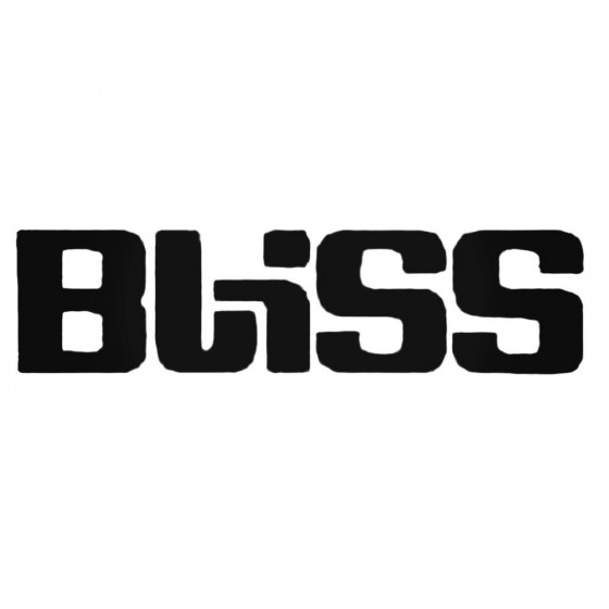 Bliss Protection Text Decal...