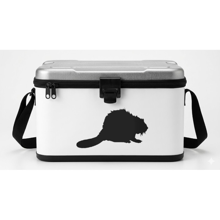 Beaver Silhouette Stickers – Wildlife Decals (2-Pack)