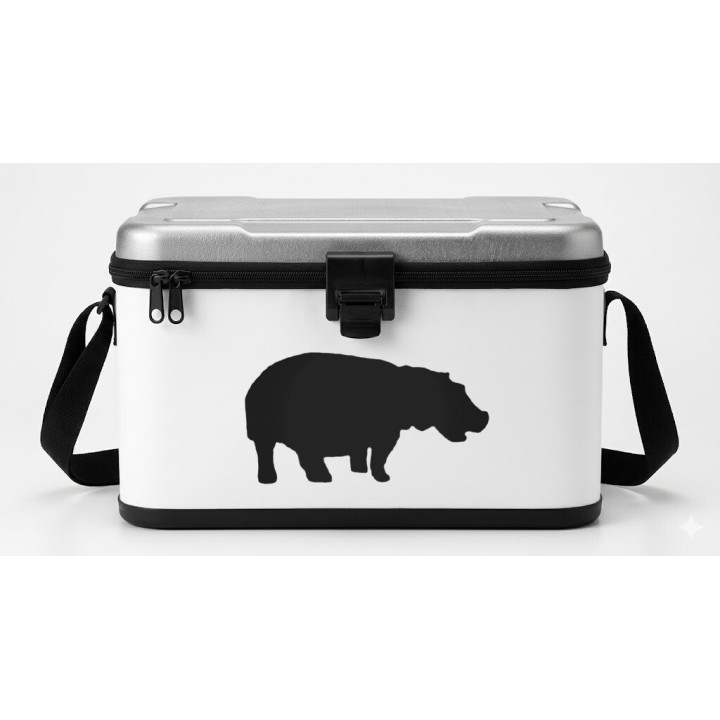 Buy Happy Hippopotamus Decal Sticker Online
