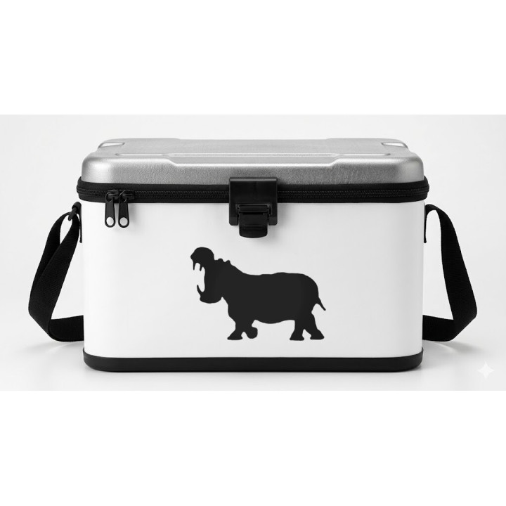 Buy Hippopotamus Roaring Decal Sticker Online