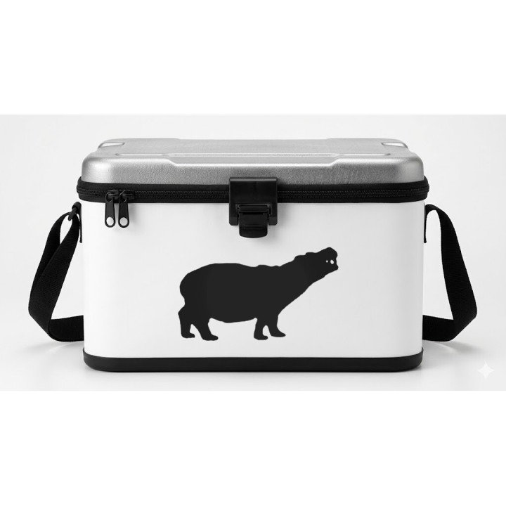 Buy Hippopotamus Smiling Decal Sticker Online