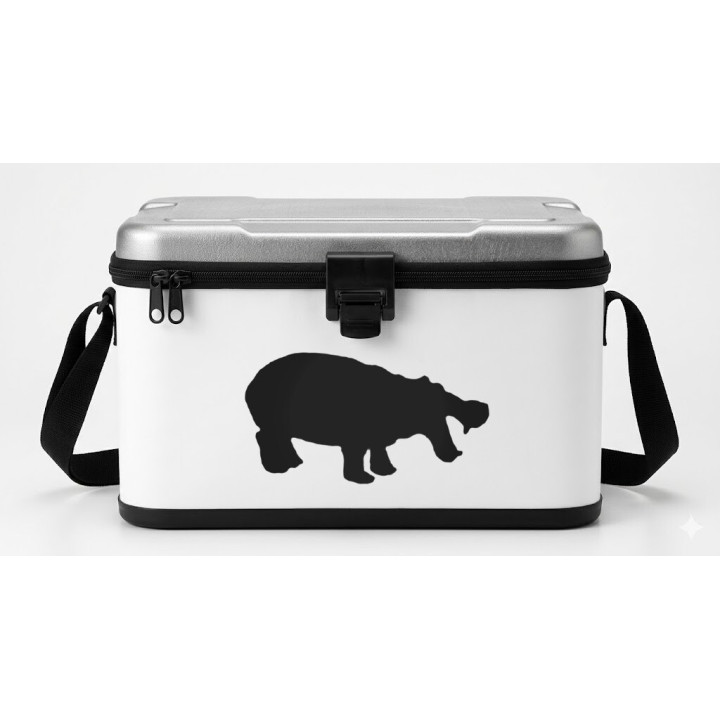 Buy Joyful Hippopotamus Decal Sticker Online