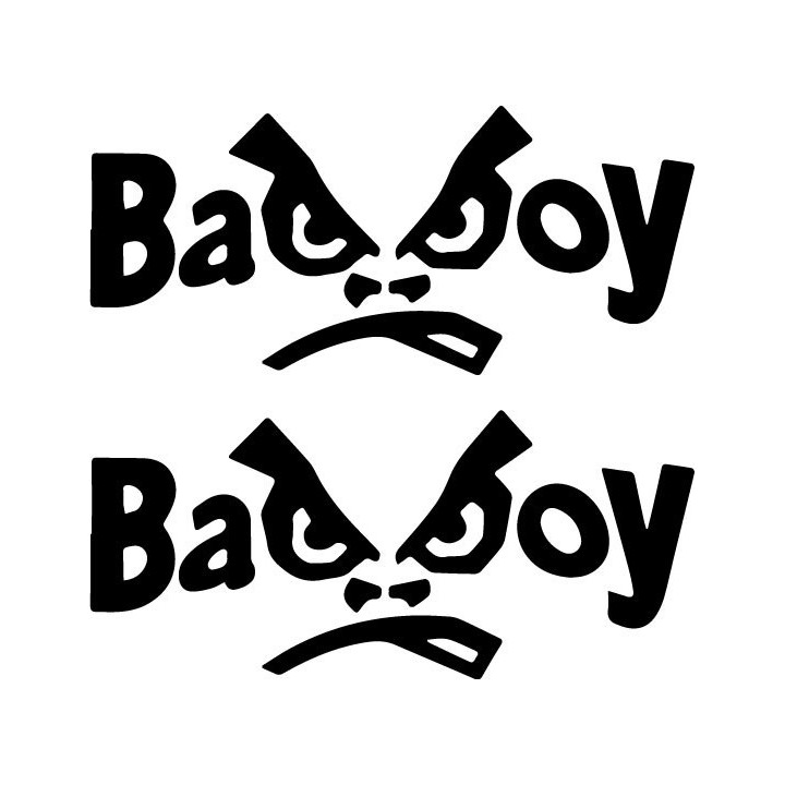 Bad Boy Stickers – Angry Face Car Van Decals (2-Pack)