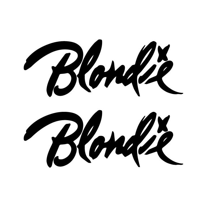 Blondie Band Stickers – Parallel Lines Rock Decals (2-Pack)