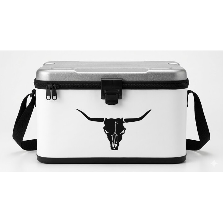 Longhorn Bull Skull Stickers – Western Decals (2-Pack)