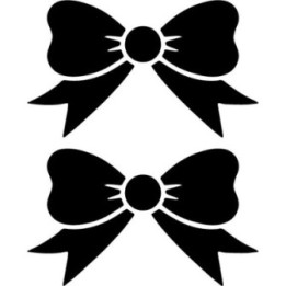 Bow Stickers – Cute Bow Decals Laptop Tumbler Wall (2-Pack)