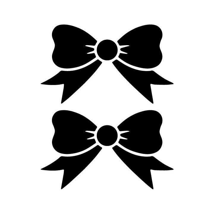Bow Stickers – Cute Bow Decals Laptop Tumbler Wall (2-Pack)