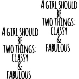 Classy & Fabulous Quote Stickers – Chanel Quote Decals (2-Pack)