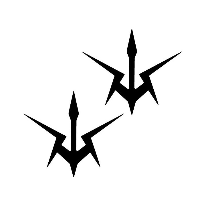 Code Geass Black Knights Stickers – Anime Decals (2-Pack)