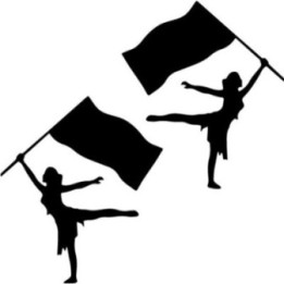 Color Guard Stickers – Flag Spinner Marching Band (2-Pack)