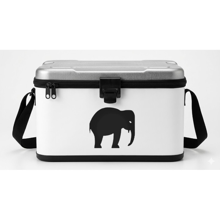 Elephant Silhouette Stickers – Wildlife Decals (2-Pack)