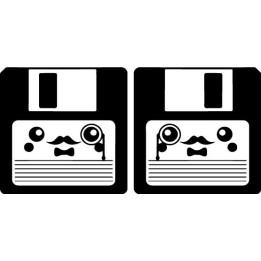 Floppy Disk Like A Sir Stickers – Retro Meme Decals (2-Pack)