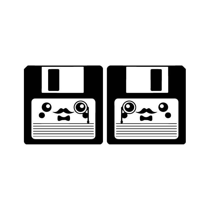 Floppy Disk Like A Sir Stickers – Retro Meme Decals (2-Pack)