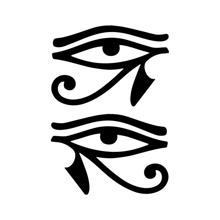 Eye of Horus Stickers – Egyptian Symbol Decals (2-Pack)