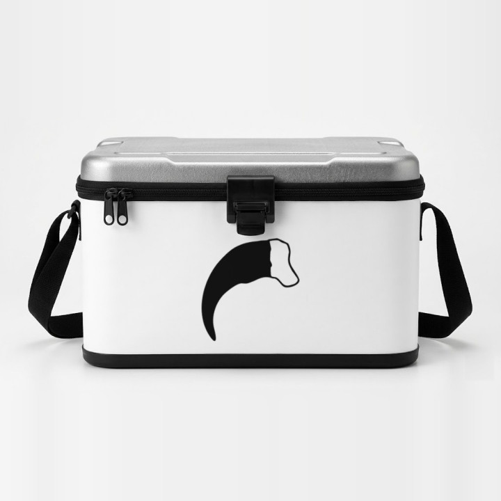 Bear Claw sticker on a cool box