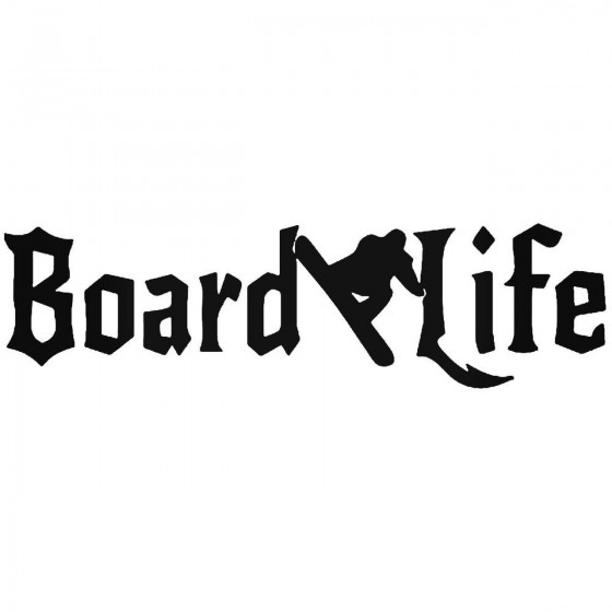Board Life Snowboard Sticker