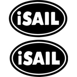Buy Isail Oval Decal Sticker Online