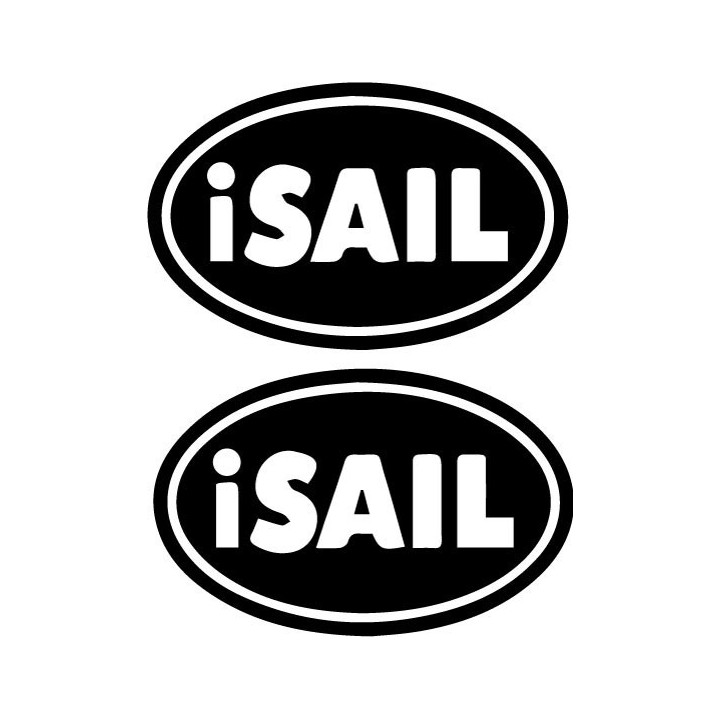 Buy Isail Oval Decal Sticker Online