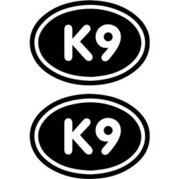 Buy K9 Euro Oval Decal Sticker Online