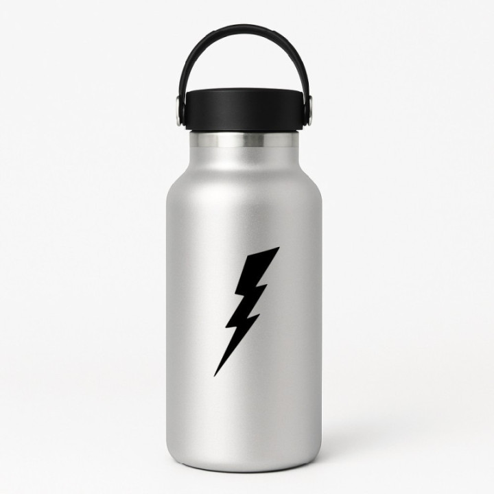 Lightning Bolt Stickers – Flash Symbol Decals (2-Pack)