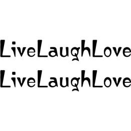 Live Laugh Love Stickers – Quote Wall Decals (2-Pack)