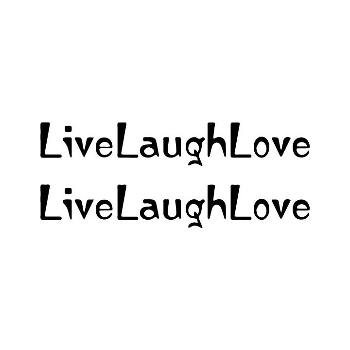 Live Laugh Love Stickers – Quote Wall Decals (2-Pack)