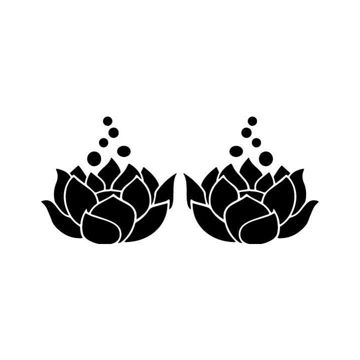 Lotus Flower Stickers – Yoga Meditation Decals (2-Pack)