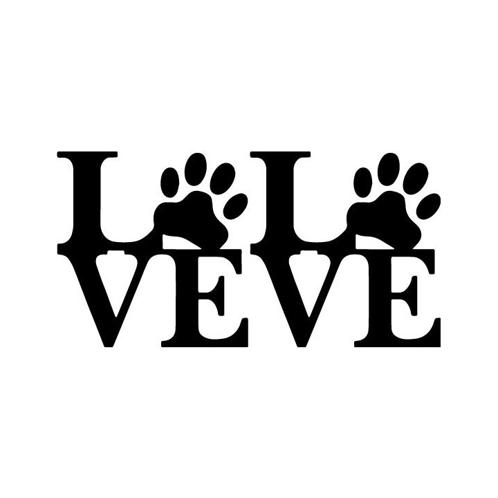 Buy Love Paw Family Decal Sticker Online