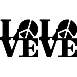 Love Peace Sign Stickers – Hippie Retro Decals (2-Pack)