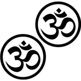 Om Symbol Stickers – Yoga Meditation Decals (2-Pack)