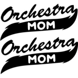 Orchestra Mom Stickers – Music Parent Decals (2-Pack)