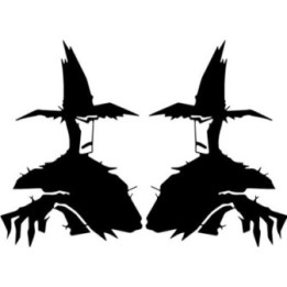 Scarecrow Witch Stickers – Halloween Horror Decals (2-Pack)