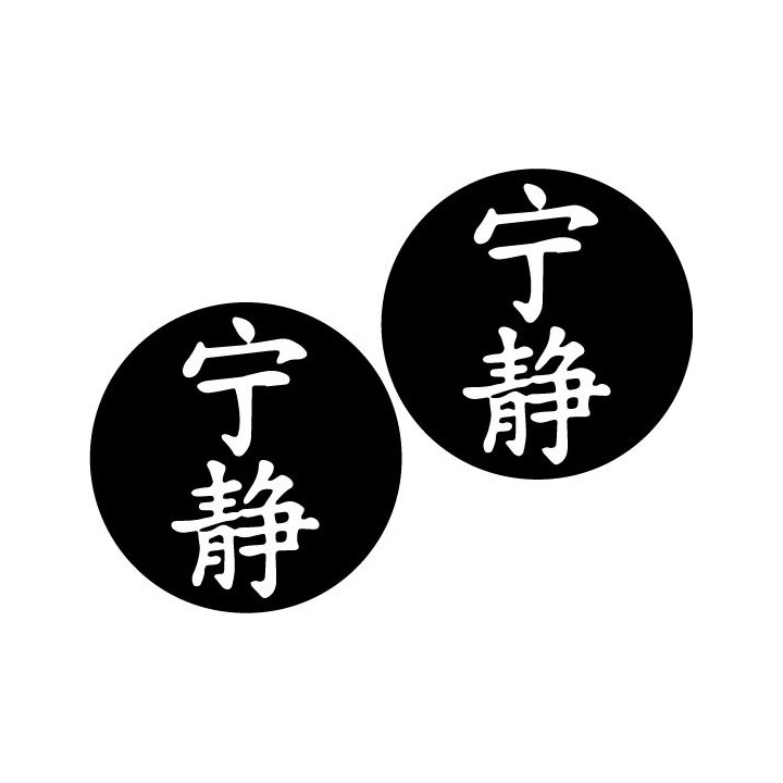 Firefly Serenity Kanji Stickers – Browncoat Decals (2-Pack)