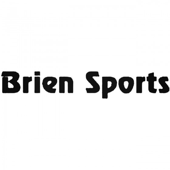 Brien Sports Decal Sticker
