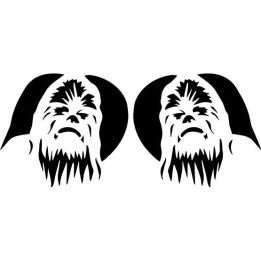 Chewbacca Stickers – Star Wars Wookiee Decals (2-Pack)