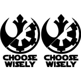 Star Wars Choose Wisely Stickers – Rebel Alliance (2-Pack)