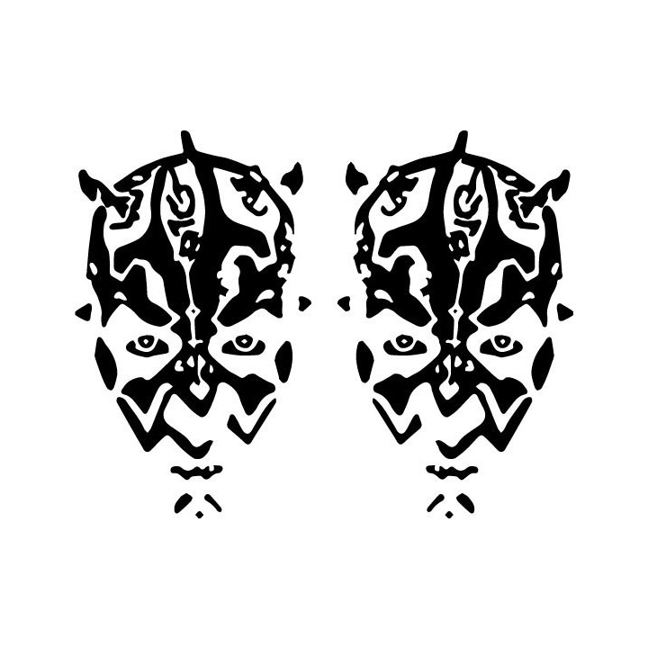 Star Wars Darth Maul Stickers – Sith Lord Decals (2-Pack)