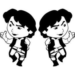 Han Solo Star Wars Stickers – Smuggler Decals (2-Pack)