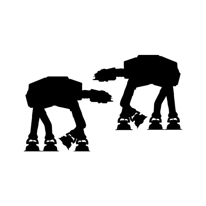Star Wars AT-AT Walker Stickers – Hoth Decals (2-Pack)