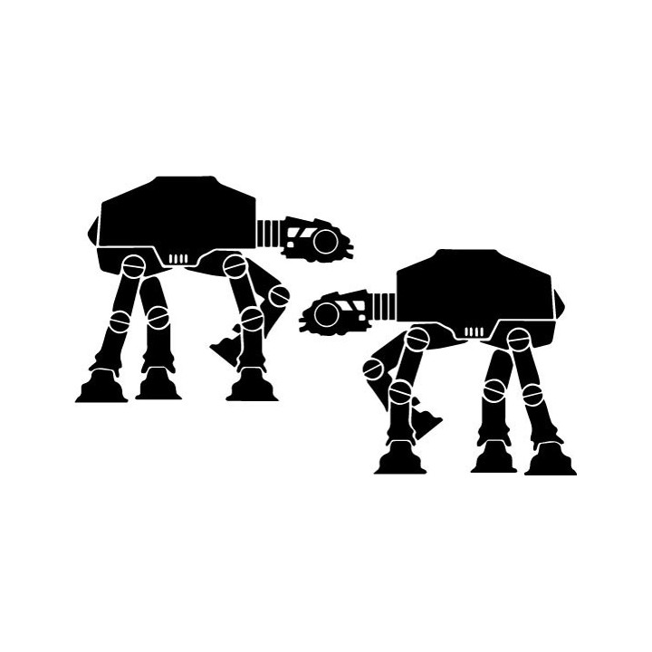 Star Wars AT-AT Walker Stickers – Imperial Decals (2-Pack)