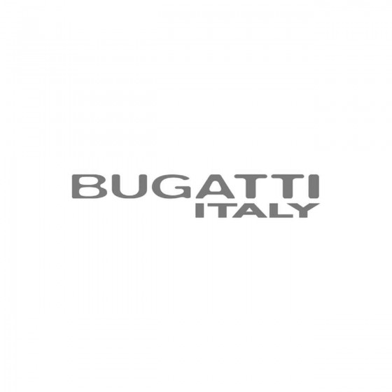 Bugatti Italy Vinyl Decal...