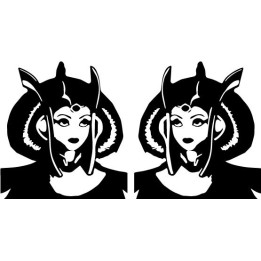 Star Wars Queen Amidala Stickers – Padmé Decals (2-Pack)