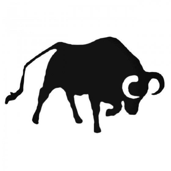 Bull Charging Decal Sticker