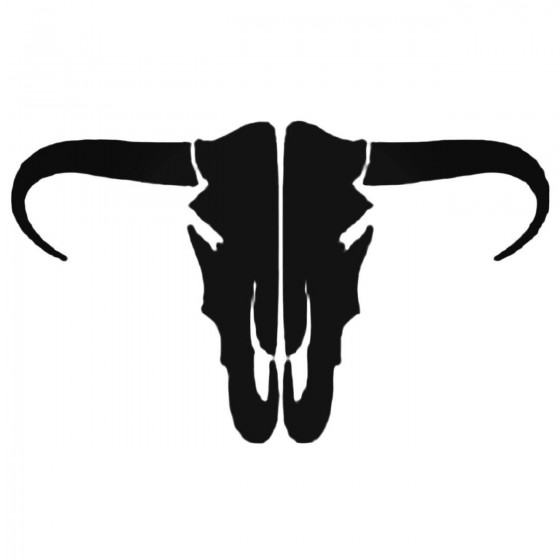 Bull Cow Skull Decal Sticker