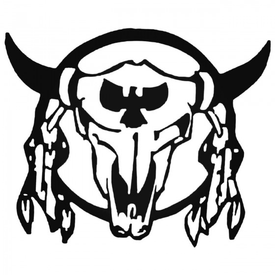 Bull Cow Skull Indian...