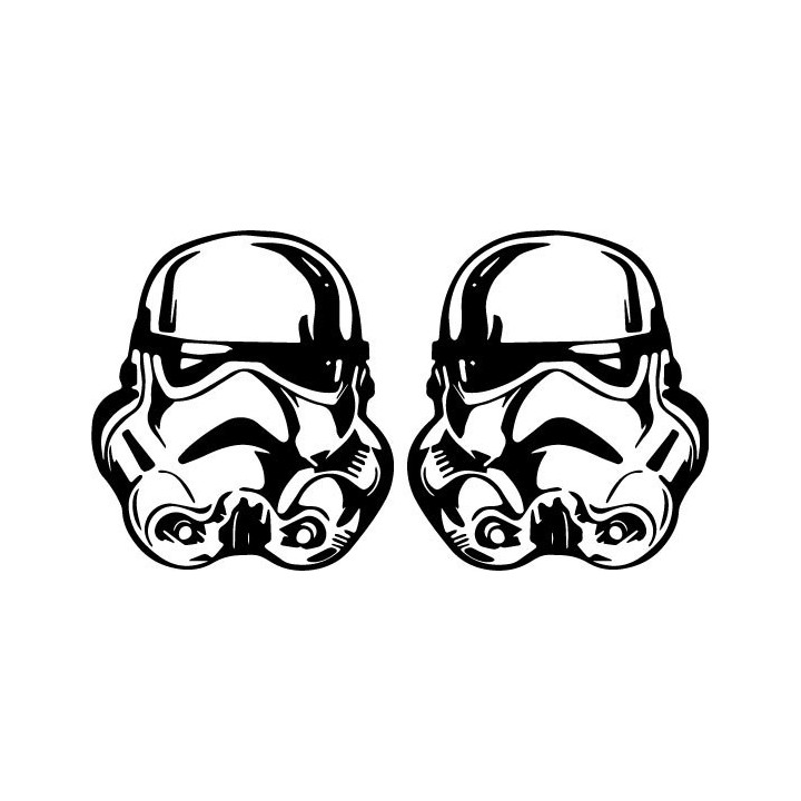 Star Wars Stormtrooper Stickers – Helmet Decals (2-Pack)