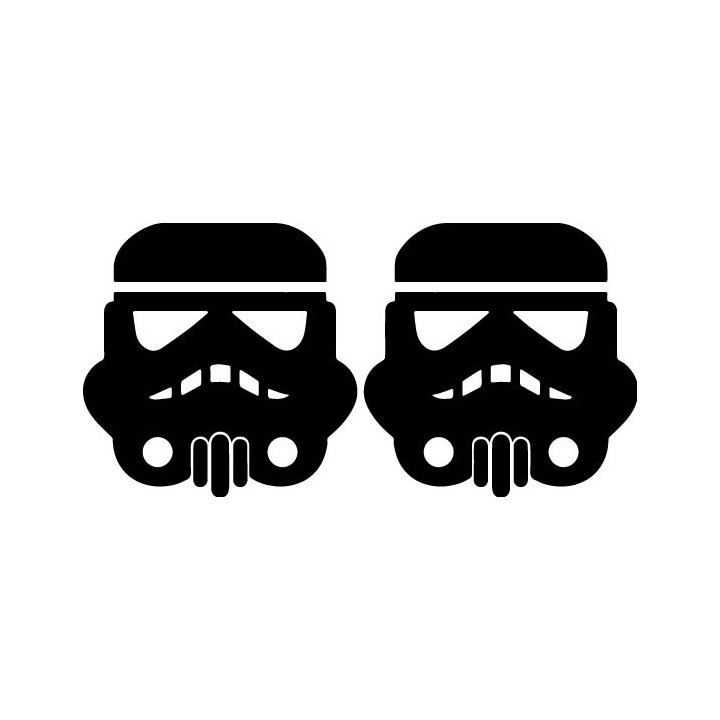 Star Wars Stormtrooper Stickers – Helmet Decals (2-Pack)
