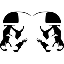 Star Wars Stormtrooper Helmet Stickers – Decals (2-Pack)